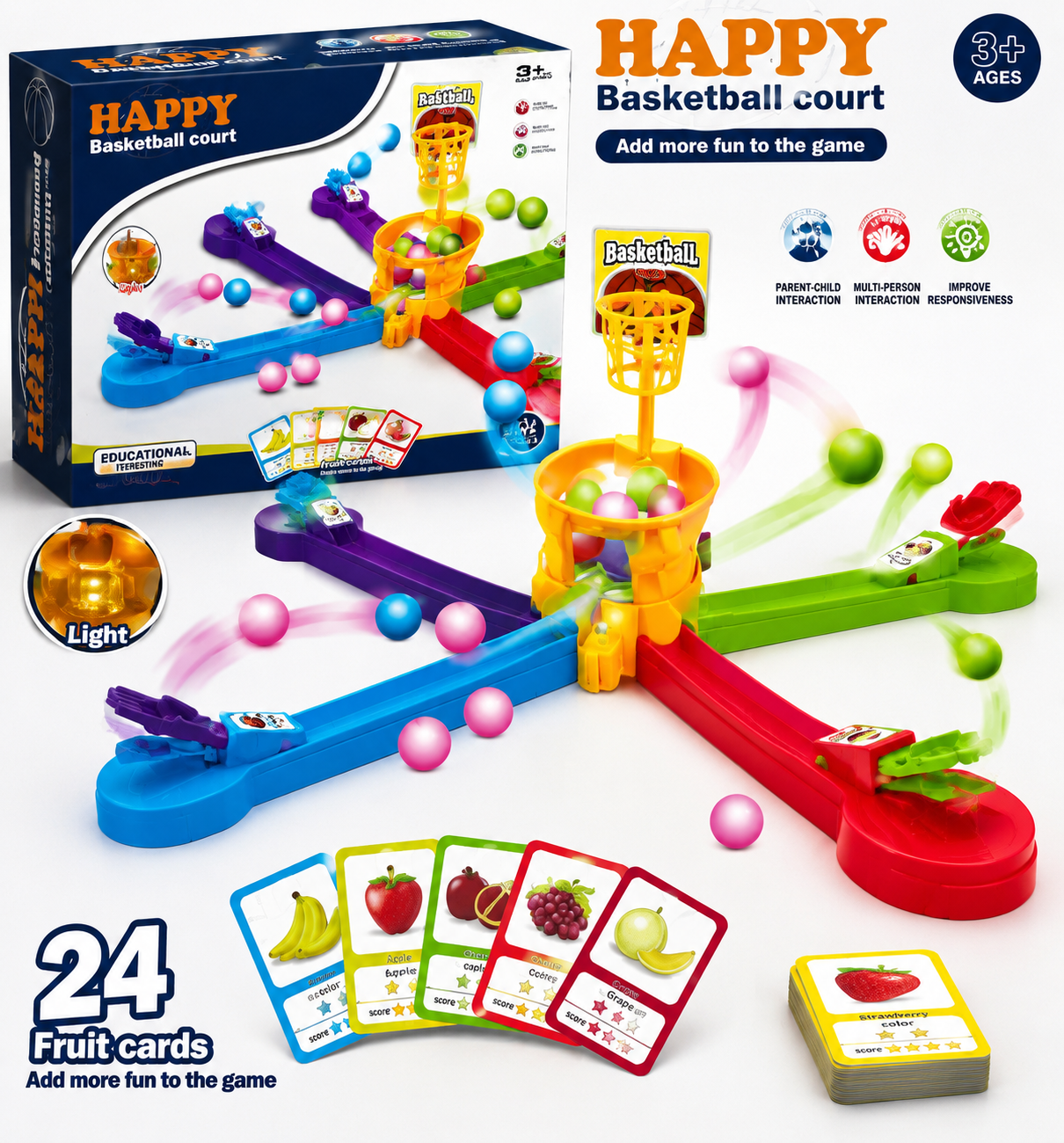 Happy Basketball Court – Interactive Family Game