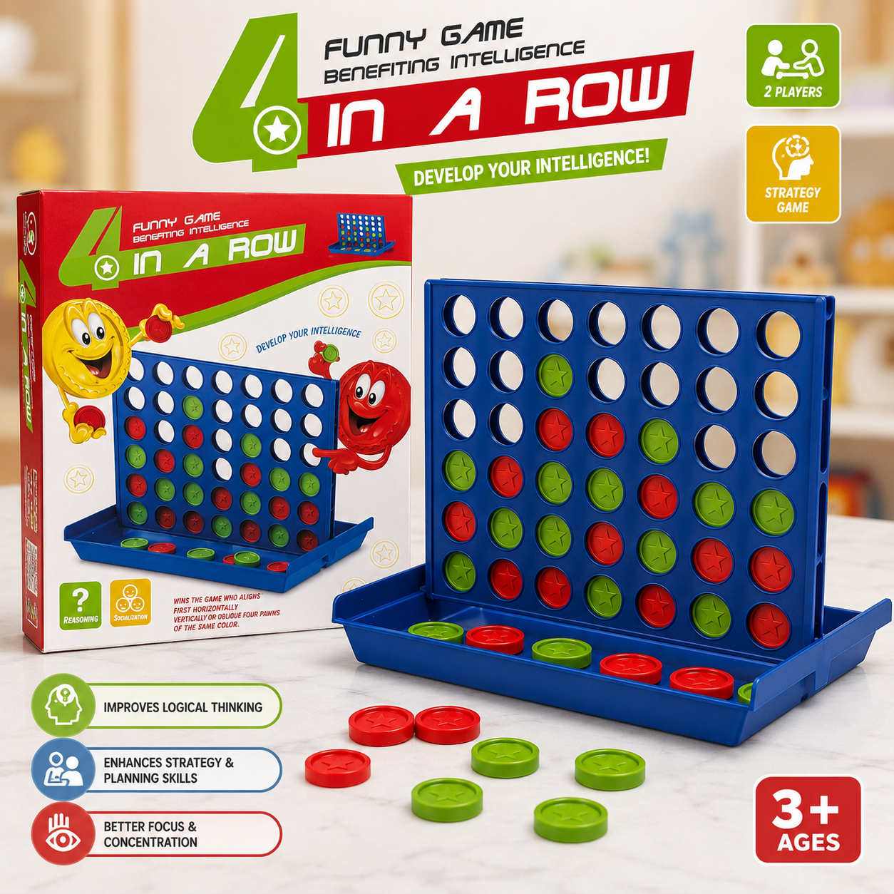 4 in a Row – Strategy Board Game