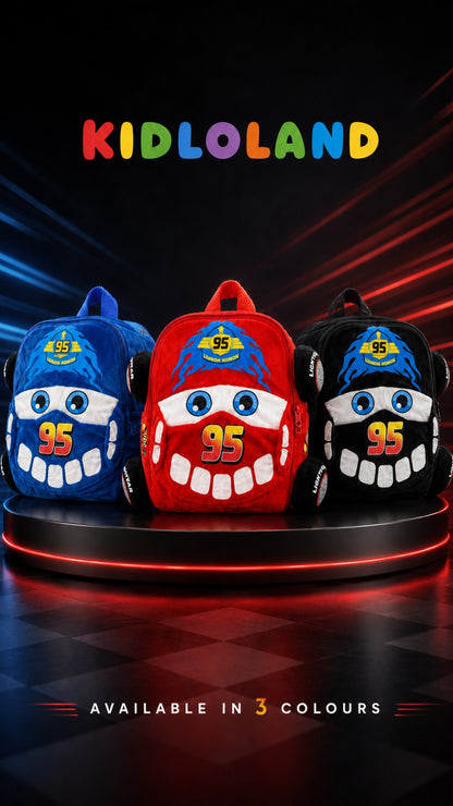 Racing Car Plush Backpack 🏎️🎒