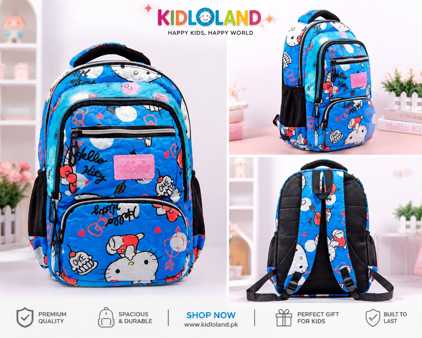 Imported Hello Kitty School Backpack