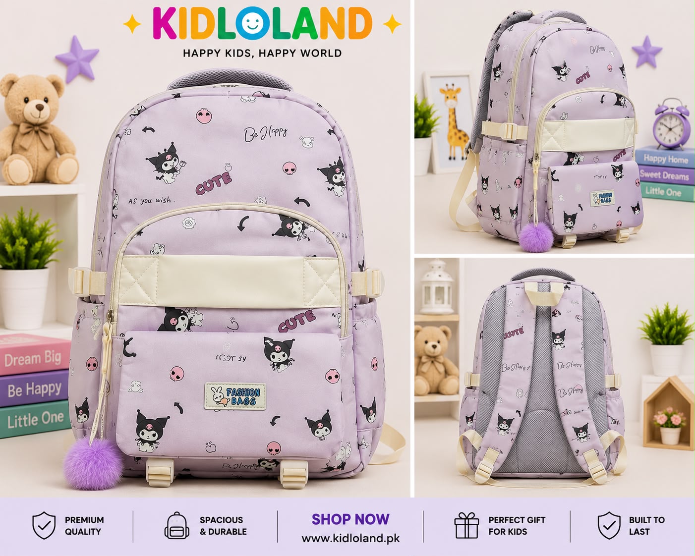 Imported Kuromi School Backpack