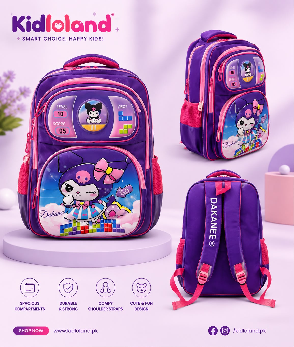 🎒 Premium kitty Imported Girls School