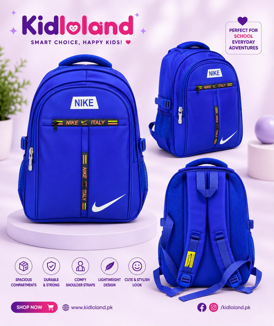 🎒 Premium Imported Nike Blue School Bagpack (17-18")