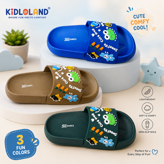 🐸 Cute Frog Kids Slippers