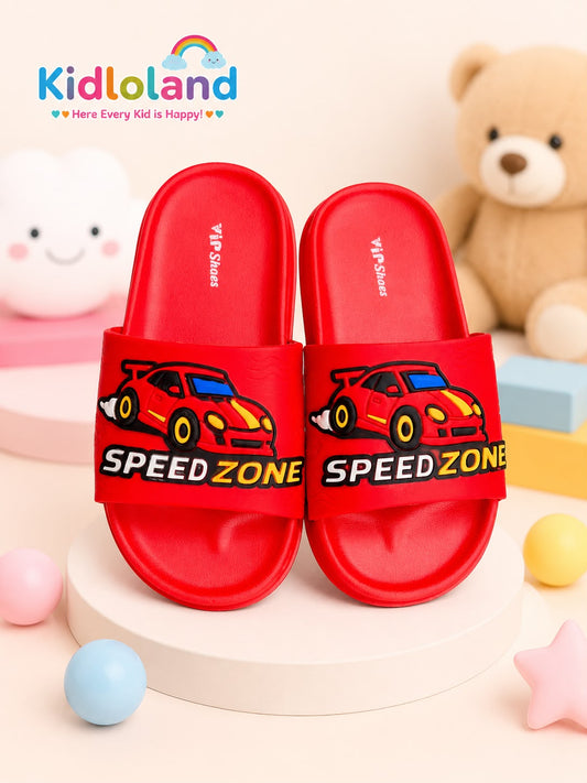 Speed zone kids Slippers (R/B)
