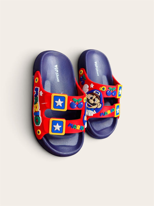 Mario Red/Navy Slippers