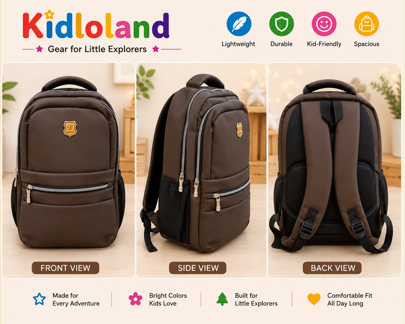 Imported Dakane Multi-Compartment Backpack (17-18")