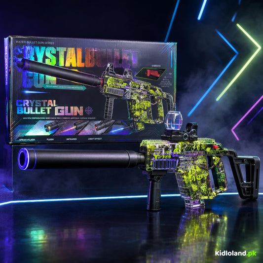 Rechargeable Crystal Water Bead Blaster with Light, Spray & Vibration Effects