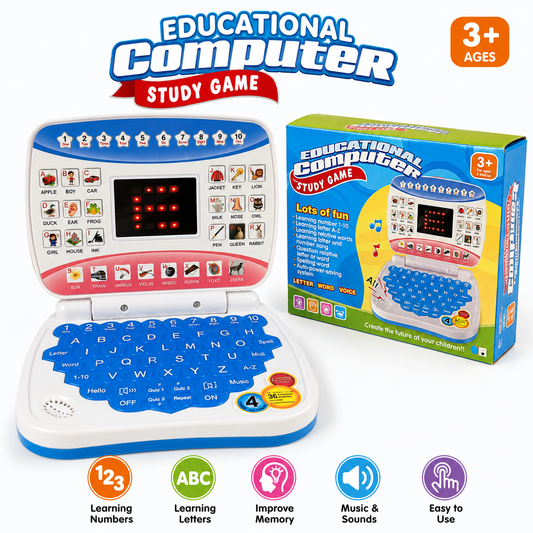 Educational Computer Study Game for Kids (3+ Years)